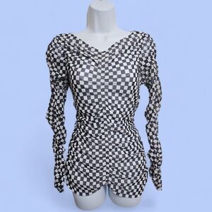 Baum Und Pferdgarten Joselle Check Long Sleeve Top